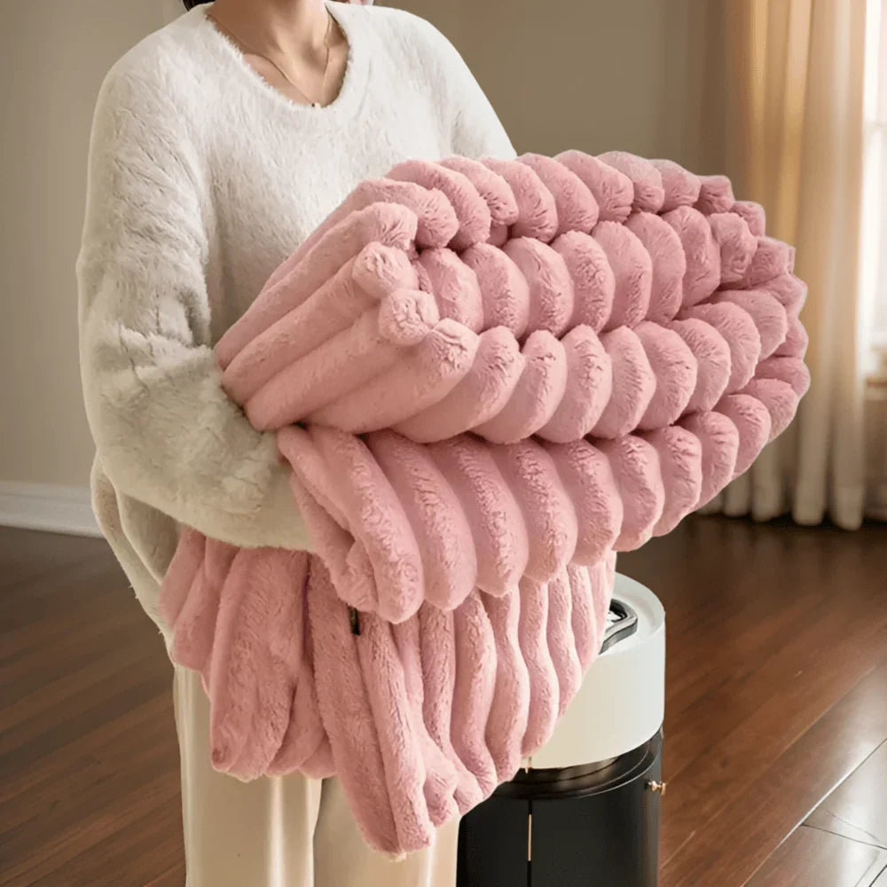 Brushed Double-Sided Fleece Throw Blanket, Anti-Pill and Lightweight | Light, Soft Fleece Warmth | Throw Blankets