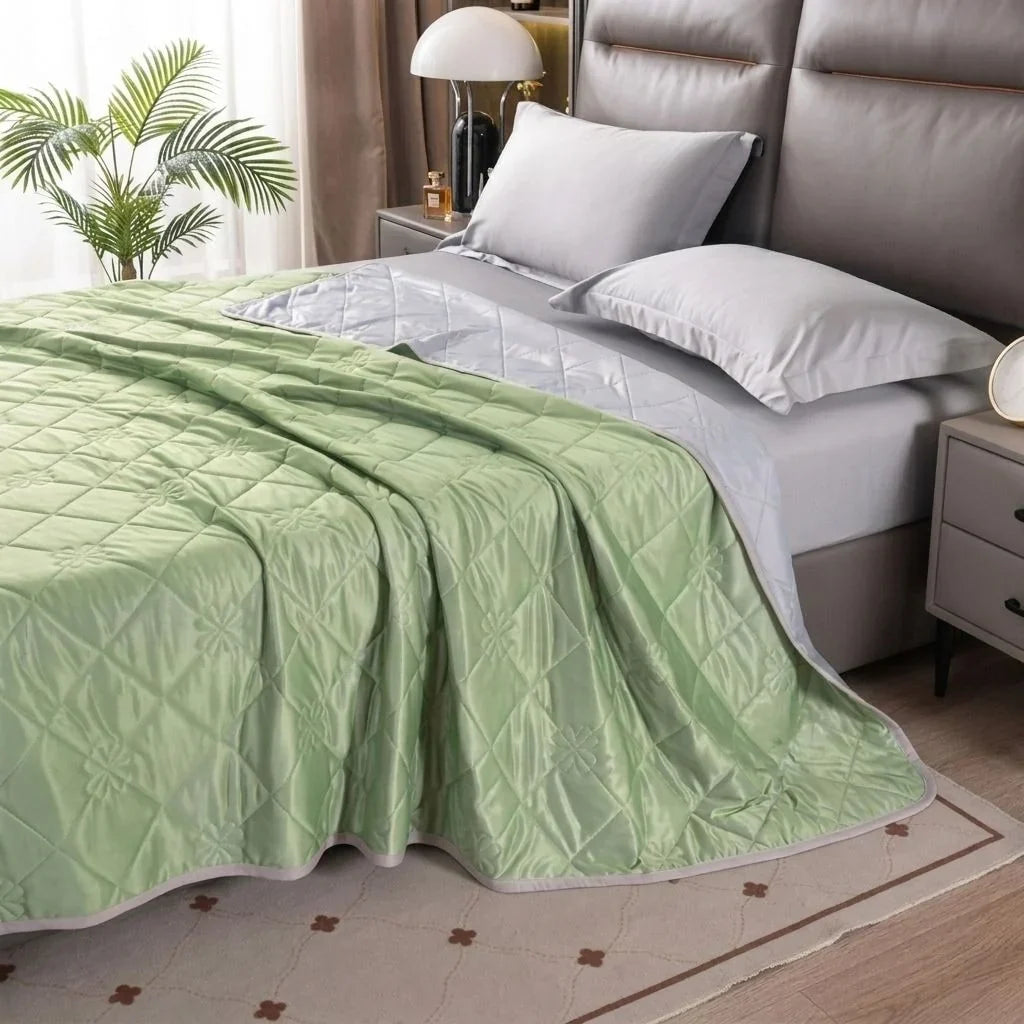 Lightweight Moisture-Wicking Cooling Throw with Flat Seam Edges | Light Cooling Throw for Warm Days | Cooling Blankets