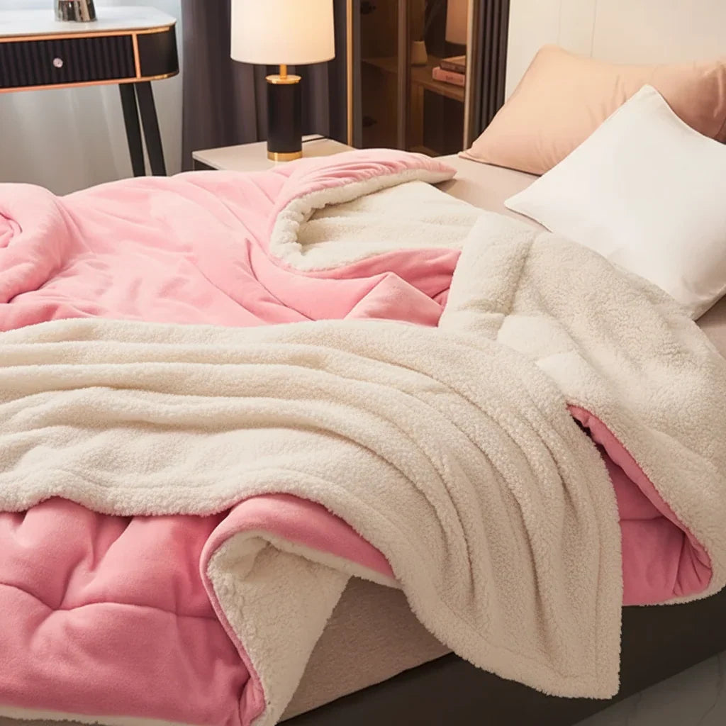 Double-Brushed Flannel Throw Blanket, Lightweight and Machine Washable | Instant Flannel Warmth, No Bulk | Throw Blankets