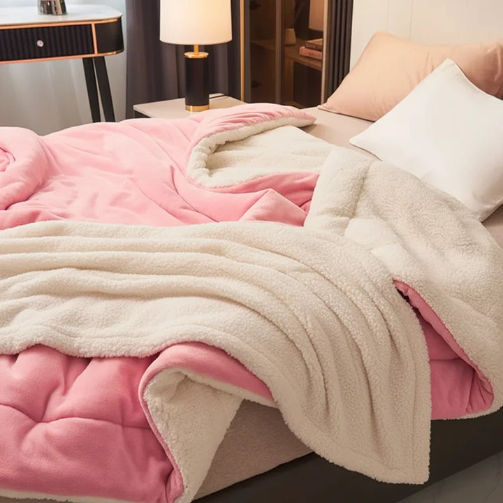 Double-Brushed Flannel Throw Blanket, Lightweight and Machine Washable | Instant Flannel Warmth, No Bulk | Throw Blankets