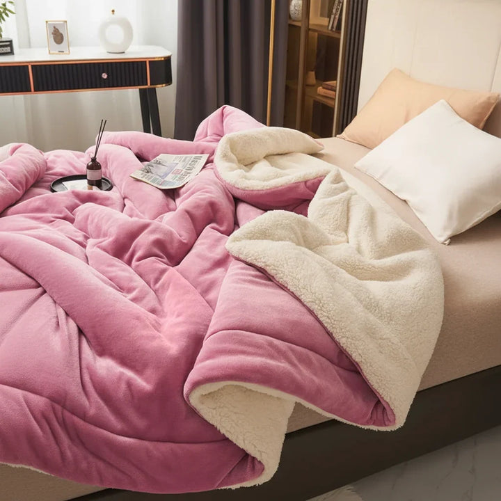 Double-Brushed Flannel Throw Blanket, Lightweight and Machine Washable | Instant Flannel Warmth, No Bulk | Throw Blankets