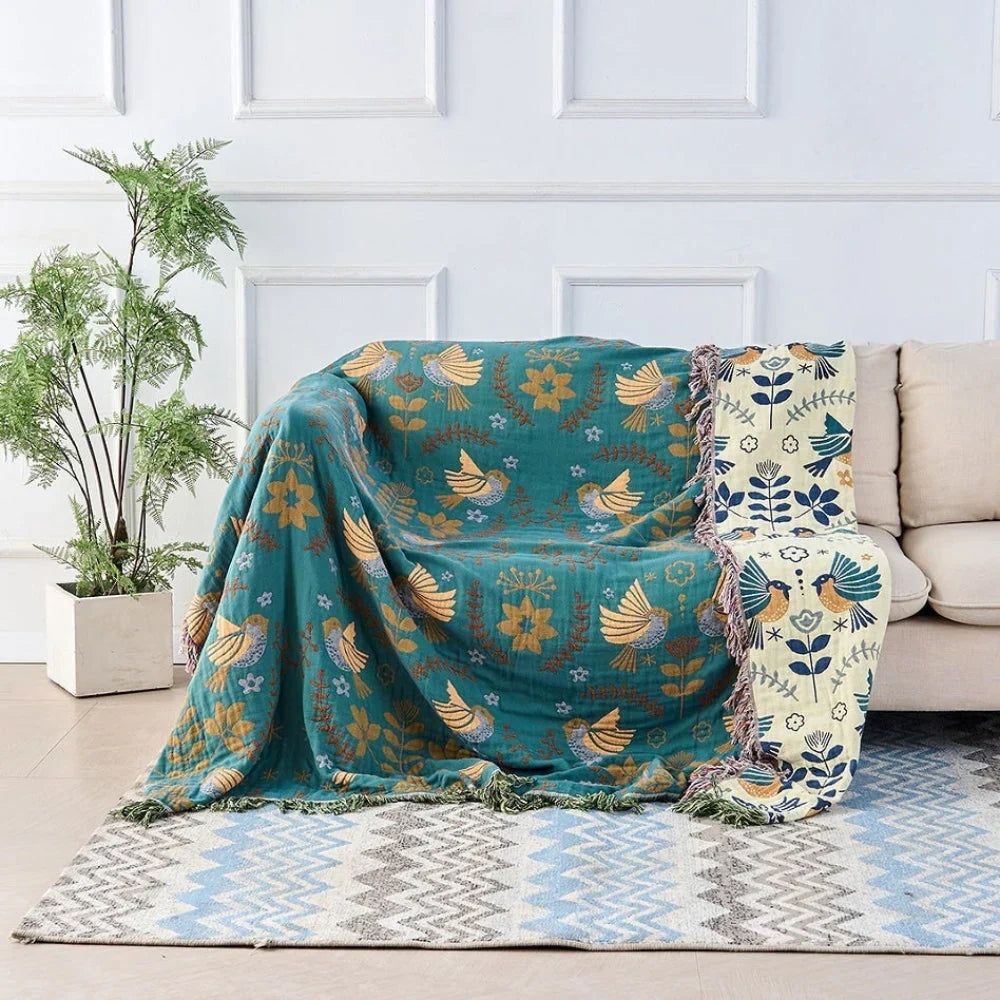 Reversible Cooling Throw Blanket with Smooth Cool Side and Textured Warm Side | Flip for Cool or Cosy | Cooling Blankets