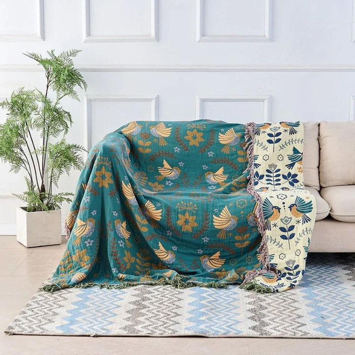 Reversible Cooling Throw Blanket with Smooth Cool Side and Textured Warm Side | Flip for Cool or Cosy | Cooling Blankets