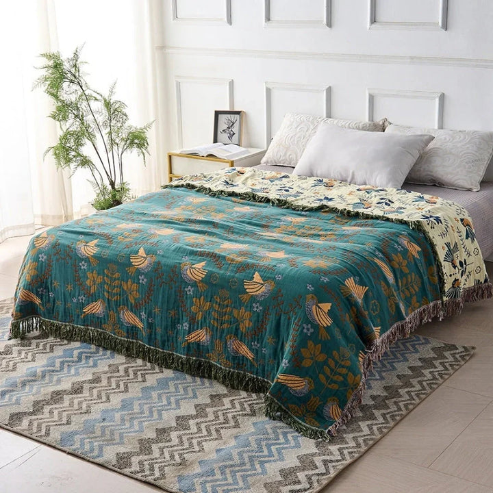Reversible Cooling Throw Blanket with Smooth Cool Side and Textured Warm Side | Flip for Cool or Cosy | Cooling Blankets
