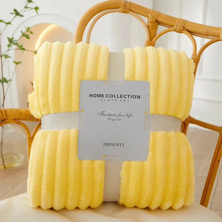 Ribbed Woven Stripe Throw Blanket with Non-Slip Raised Texture | Ribbed Stripes That Grip the Sofa | Throw Blankets