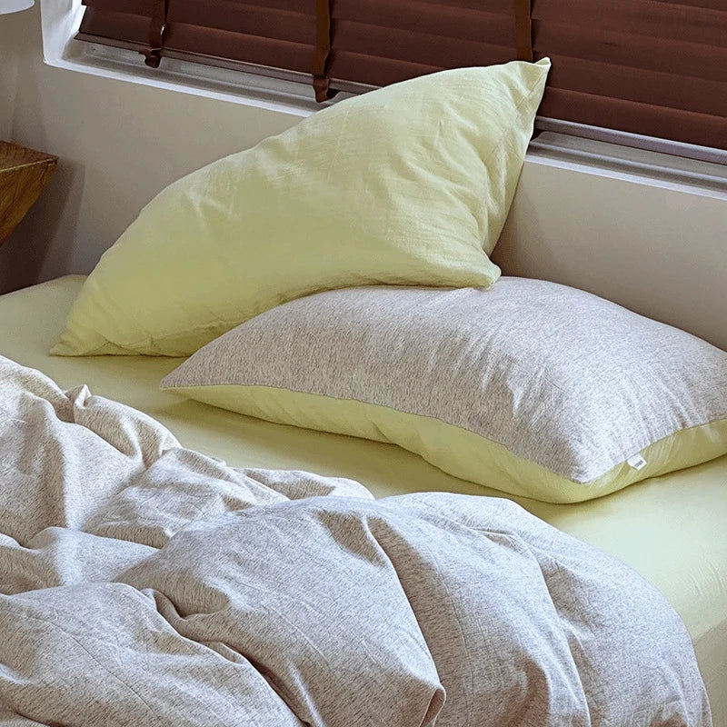 Three-Piece Quilted Cotton-Linen Bedspread and Throw Set, Breathable | Quilted Cotton-Linen Bedspread Set | Bedding Sets
