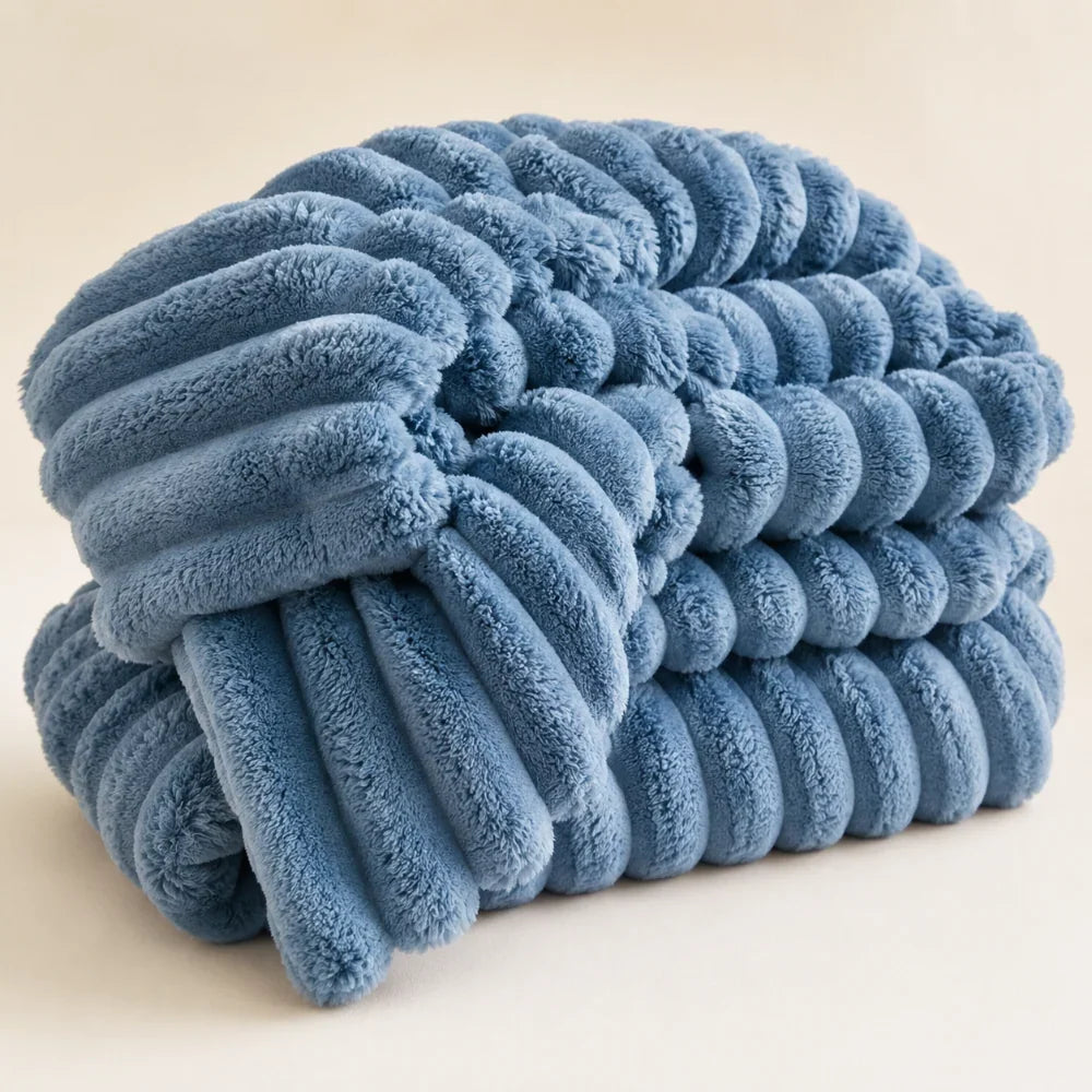 Weighted Drape Plush Throw Blanket, Double-Brushed and Machine Washable | Weighted Drape That Settles on You | Throw Blankets