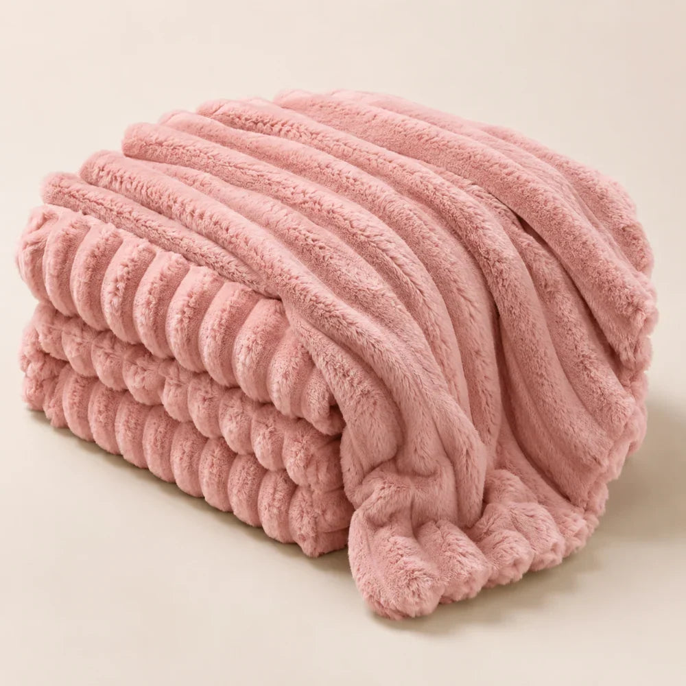 Weighted Drape Plush Throw Blanket, Double-Brushed and Machine Washable | Weighted Drape That Settles on You | Throw Blankets
