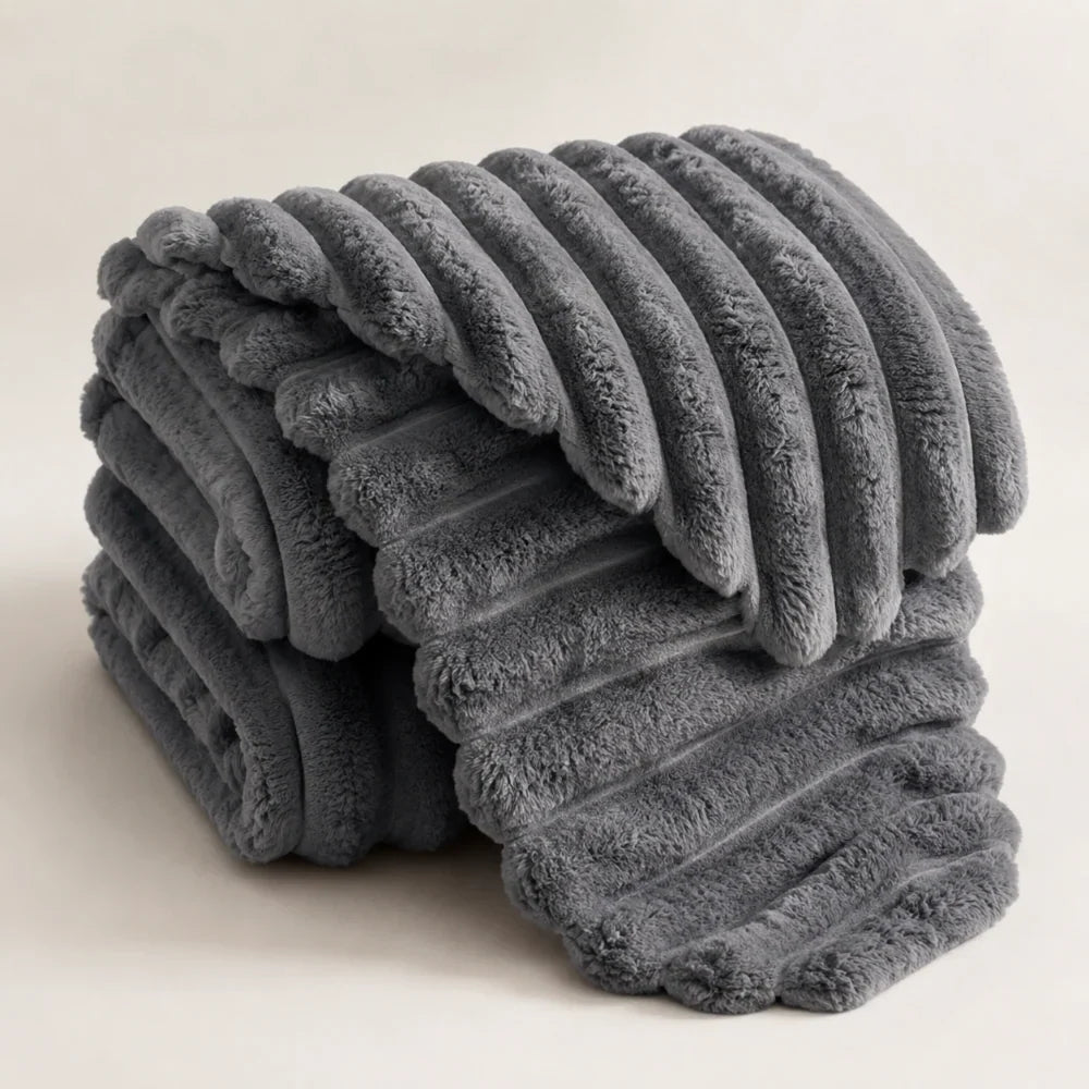 Weighted Drape Plush Throw Blanket, Double-Brushed and Machine Washable | Weighted Drape That Settles on You | Throw Blankets