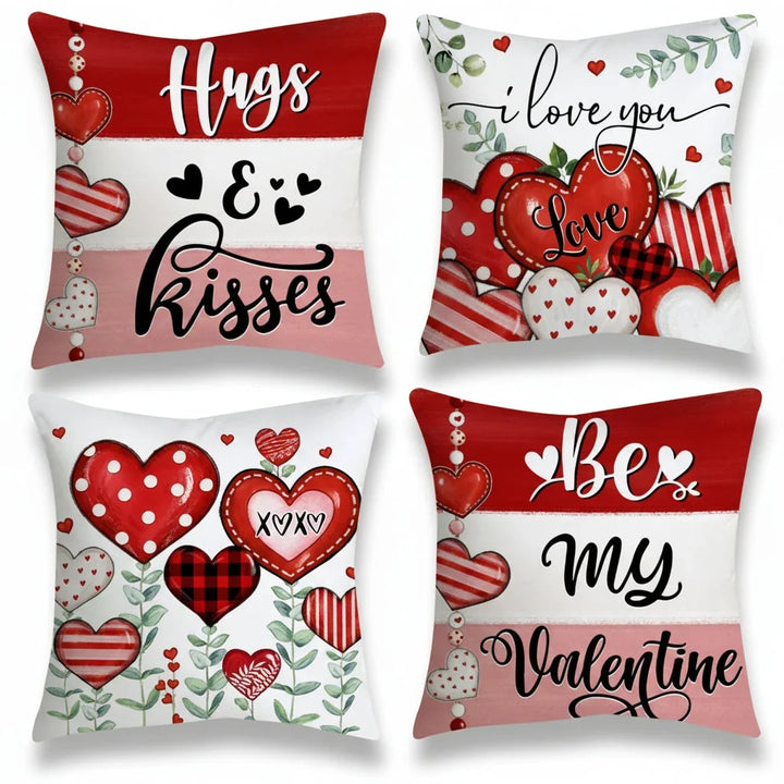 Printed Polyester Throw Pillow Covers with Hidden Zip and Double-Stitched Seams | Easy Seasonal Cushion Refresh | Pillow Covers