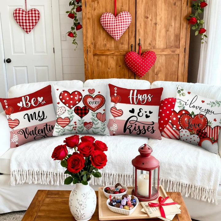 Printed Polyester Throw Pillow Covers with Hidden Zip and Double-Stitched Seams | Easy Seasonal Cushion Refresh | Pillow Covers