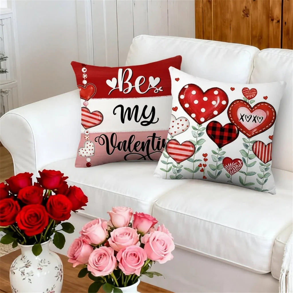 Printed Polyester Throw Pillow Covers with Hidden Zip and Double-Stitched Seams | Easy Seasonal Cushion Refresh | Pillow Covers