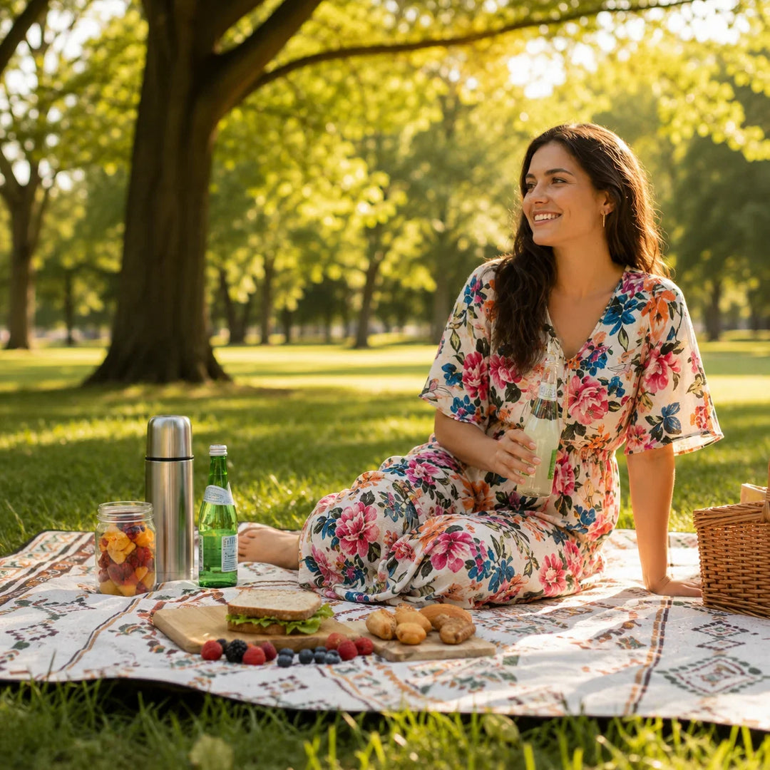 Foldable Insulated Waterproof Travel Picnic Blanket | Dry, Warm and Packable | Picnic Blankets