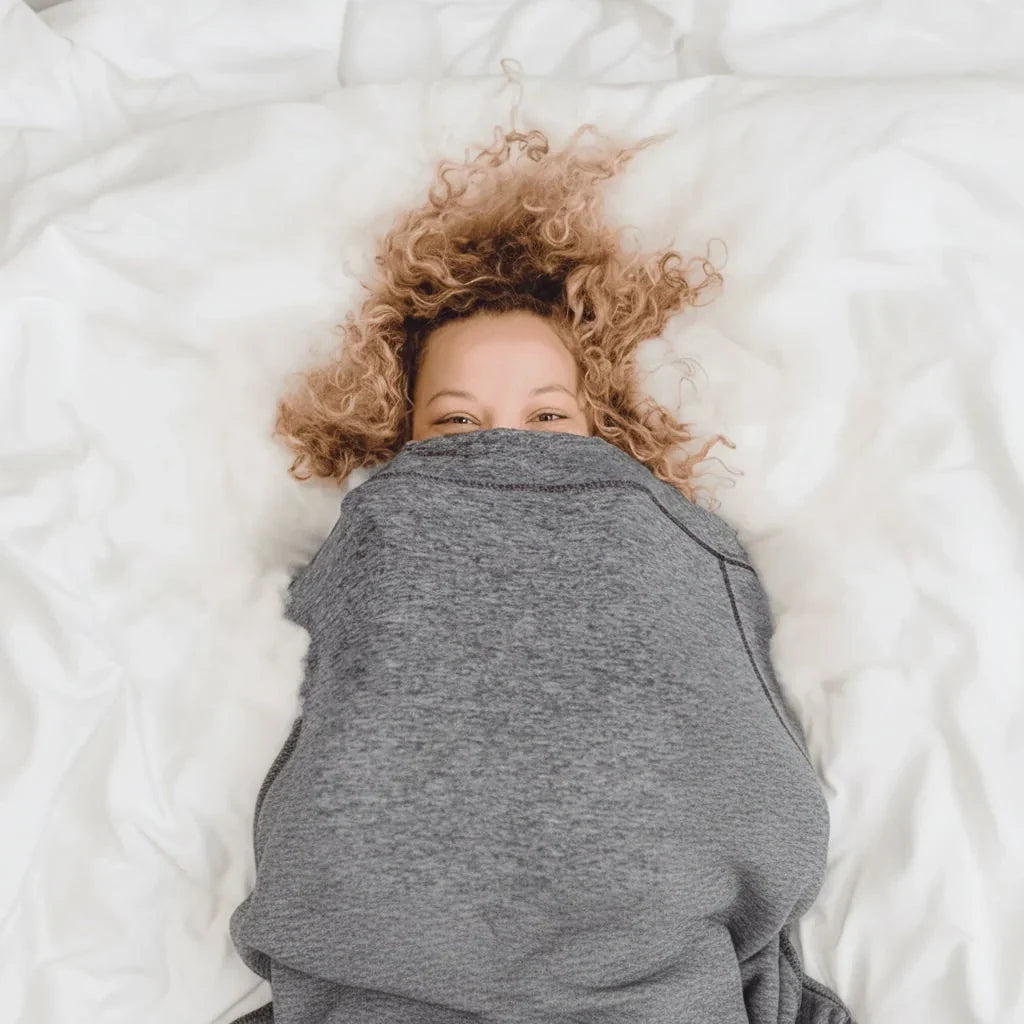 Breathable Open-Top Wearable Blanket with Loose Fit, No Fasteners | Breathable Wrap with Open Top | Wearable Blankets