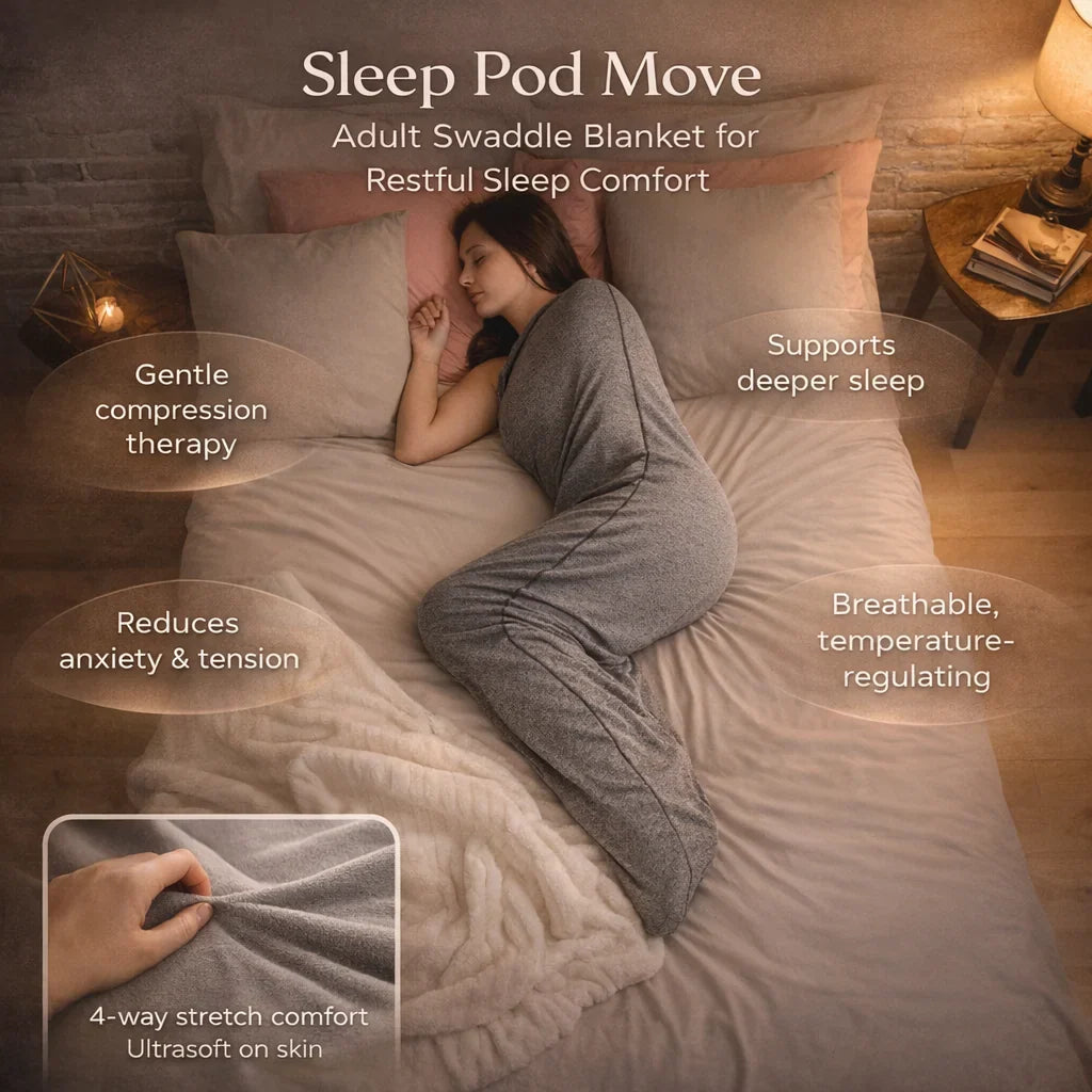 Breathable Open-Top Wearable Blanket with Loose Fit, No Fasteners | Breathable Wrap with Open Top | Wearable Blankets