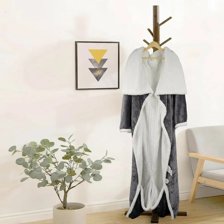 Over-Shoulder Wearable Heated Throw with Adjustable Heat Settings | Adjustable Heat, Wear-Anywhere | Heated Blankets