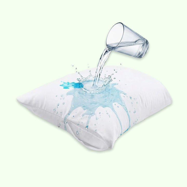 Zippered Waterproof Pillow Protector with Soft Quiet Fabric | Quiet Waterproof Protection for Pillows | Pillow Protectors