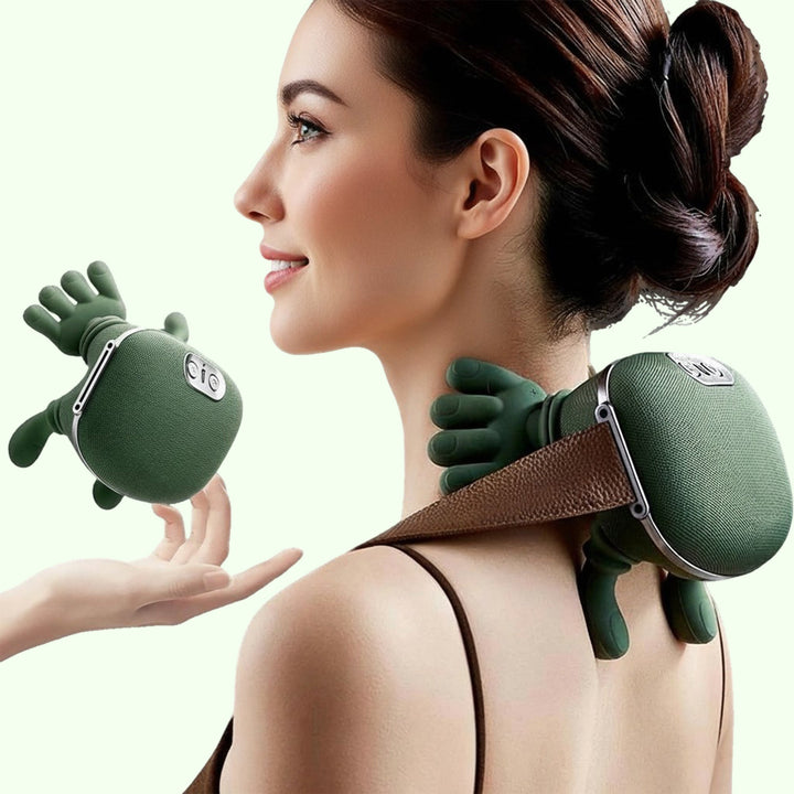 Cordless Heated Neck Massager with 4D Kneading for Neck and Shoulder Relaxation | Hands-Free Kneading With Heat | Massagers