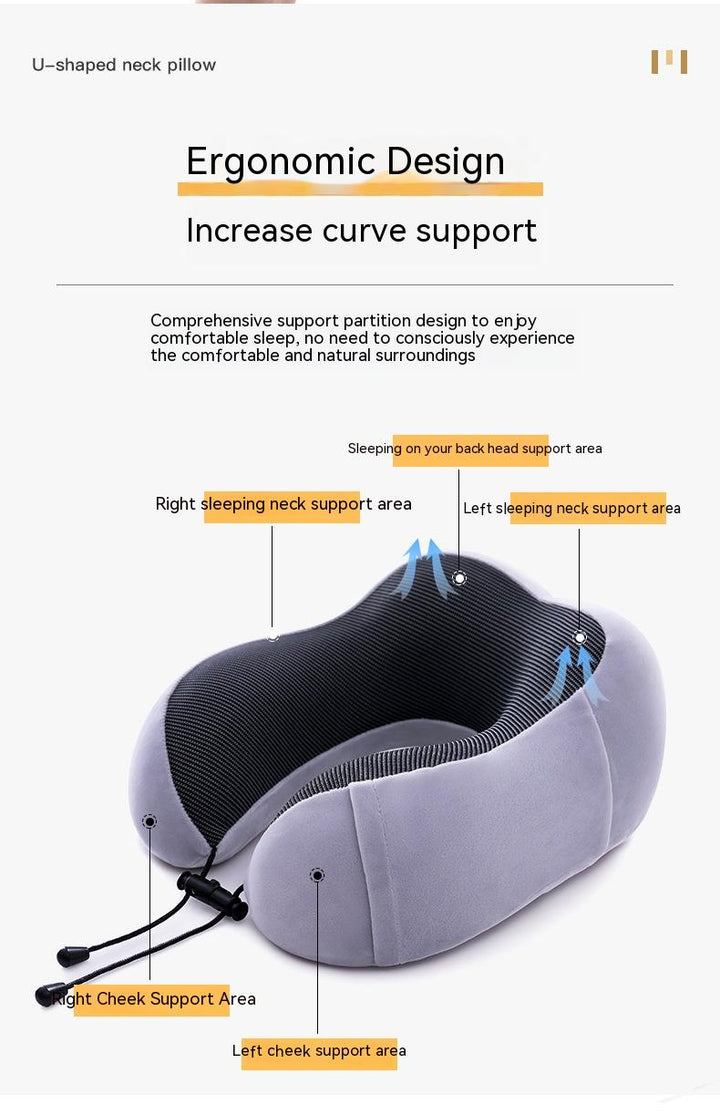Memory Foam U-Shaped Travel Neck Pillow