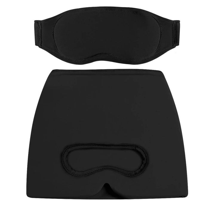 Gel Head Wrap with Fold-Down Eye Mask for Hot and Cold Relaxation | Hot or Cold Head and Eye Wrap | Eye Masks