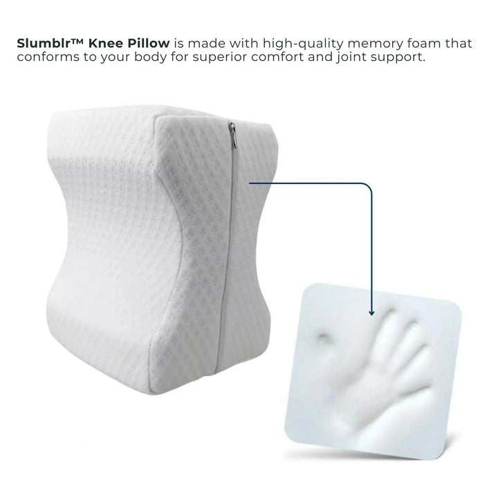 Memory Foam Knee Pillow for Side Sleepers | Align Legs While You Sleep | Leg Pillows