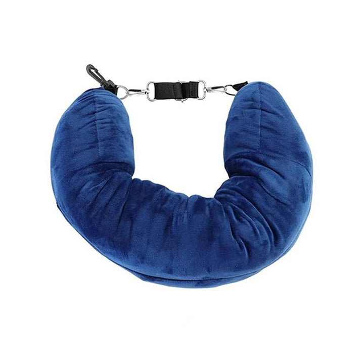 Travel Neck Pillow with Zip Storage Space for Clothes and Towels | Neck Pillow That Stores Your Clothes | Travel Pillows