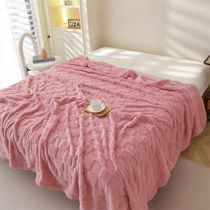 Honeycomb Pattern Plaid Blanket for Couch Bed and Picnics | Honeycomb Comfort for Every Room | Throw Blankets