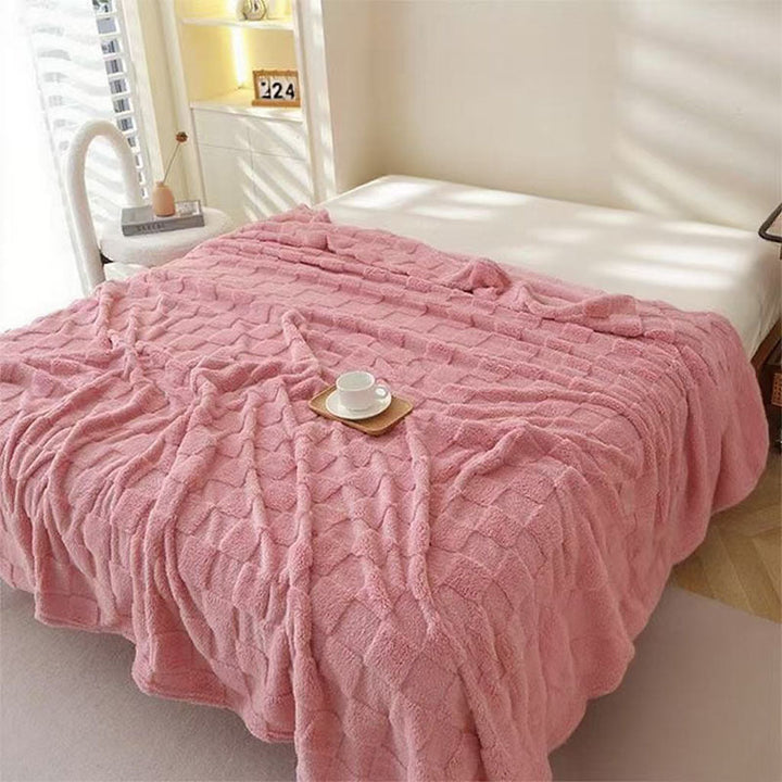 Honeycomb Pattern Plaid Blanket for Couch Bed and Picnics | Honeycomb Comfort for Every Room | Throw Blankets
