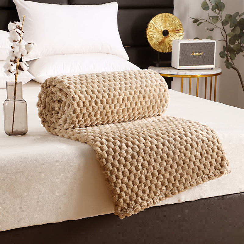 Soft Cosy Plaid Blanket in Six Sizes for Sofa and Bed | Soft Plaid Comfort, Six Sizes | Throw Blankets