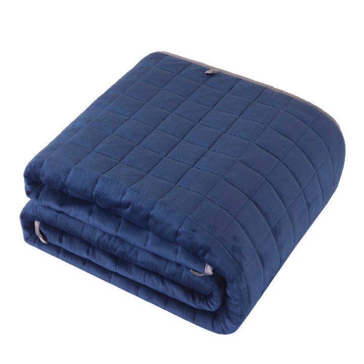 Reversible Quilted Winter Blanket in Dark Grey, Lightweight and Soft | Reversible Quilted Winter Comfort | Fleece Blankets
