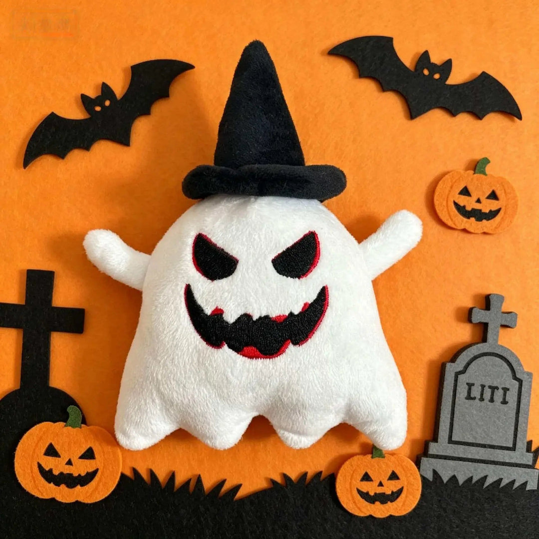 Halloween Ghost Plush Pillow for Seasonal Sofa and Living Room Decor | Spooky-Cute Ghost Pillow Decor | Decorative Pillows