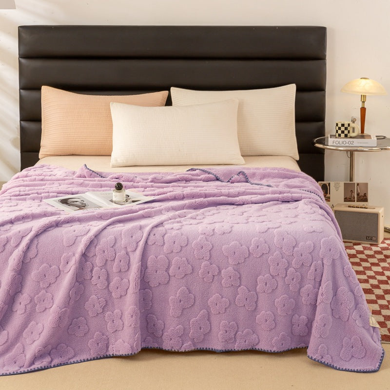 Floral Soft Blanket in Six Colours and Large Sizes | Floral Softness for Bed and Couch | Throw Blankets