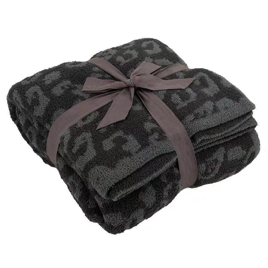 Luxury Soft Leopard Print Plush Throw Blanket for Sofa | Leopard Print Plush Comfort | Throw Blankets