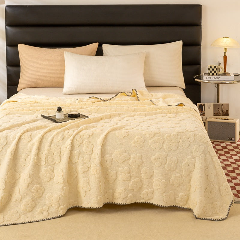 Floral Soft Blanket in Six Colours and Large Sizes | Floral Softness for Bed and Couch | Throw Blankets
