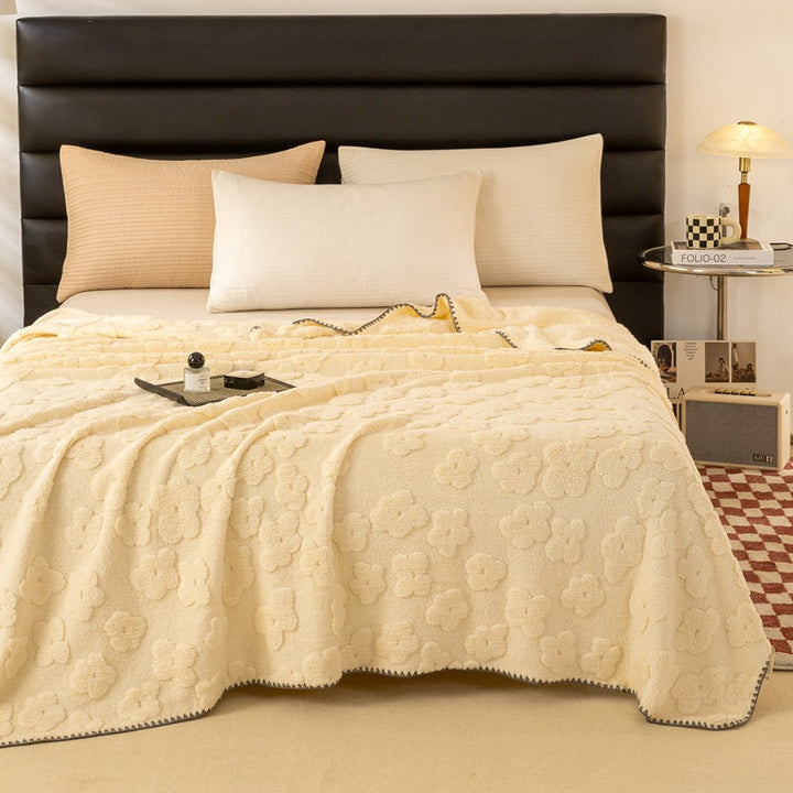 Floral Soft Blanket in Six Colours and Large Sizes | Floral Softness for Bed and Couch | Throw Blankets