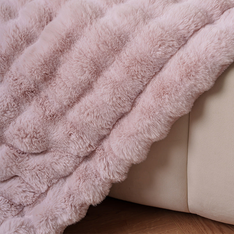 Velvety Soft Luxurious Blanket, 59 x 79 in, for Couch, Bed or Camping | Velvety Soft Warmth Anywhere | Throw Blankets