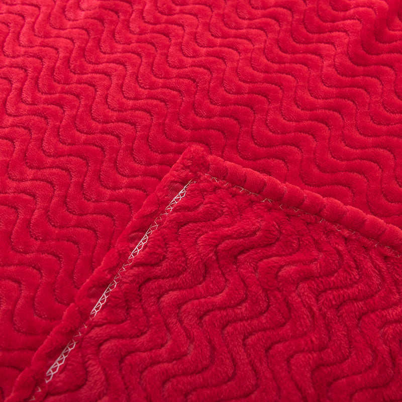 Wave Pattern Cosy Blanket, 59 x 79 in, Soft and Machine Washable | Wave Pattern Comfort for Relaxing | Throw Blankets