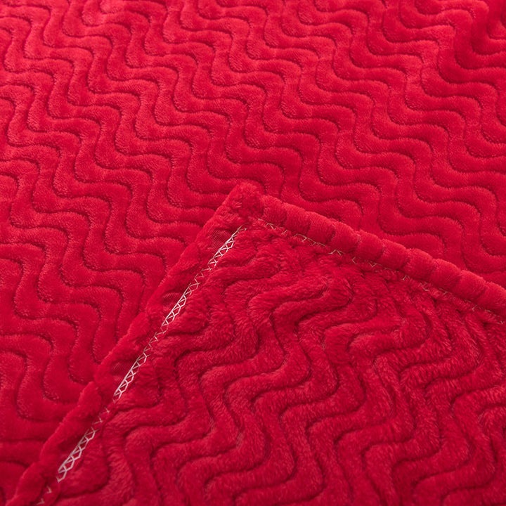 Wave Pattern Cosy Blanket, 59 x 79 in, Soft and Machine Washable | Wave Pattern Comfort for Relaxing | Throw Blankets