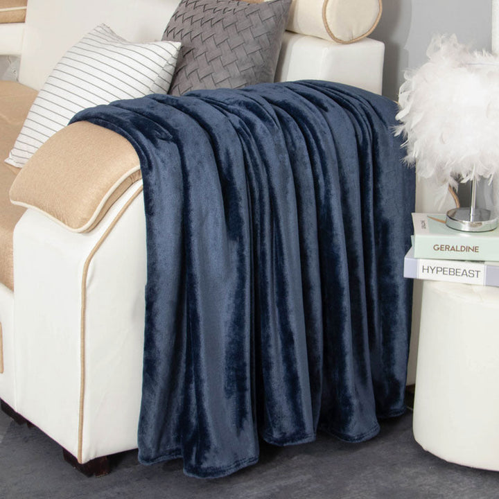 Cozy Plush Throw Blanket in Large Sizes Up to 89 x 106 Inches | Big Plush Comfort for Any Room | Throw Blankets