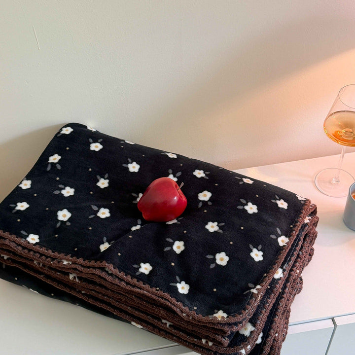 Animal and Check Print Throw Blanket in Leopard Red and Blue | Playful Prints for Cosy Spaces | Throw Blankets