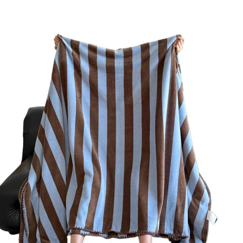Animal and Check Print Throw Blanket in Leopard Red and Blue | Playful Prints for Cosy Spaces | Throw Blankets