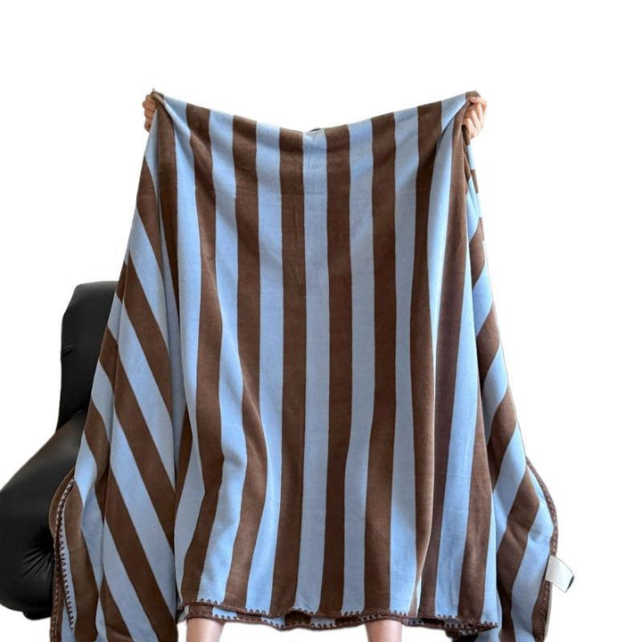 Animal and Check Print Throw Blanket in Leopard Red and Blue | Playful Prints for Cosy Spaces | Throw Blankets