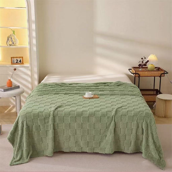 Honeycomb Pattern Plaid Blanket for Couch Bed and Picnics | Honeycomb Comfort for Every Room | Throw Blankets