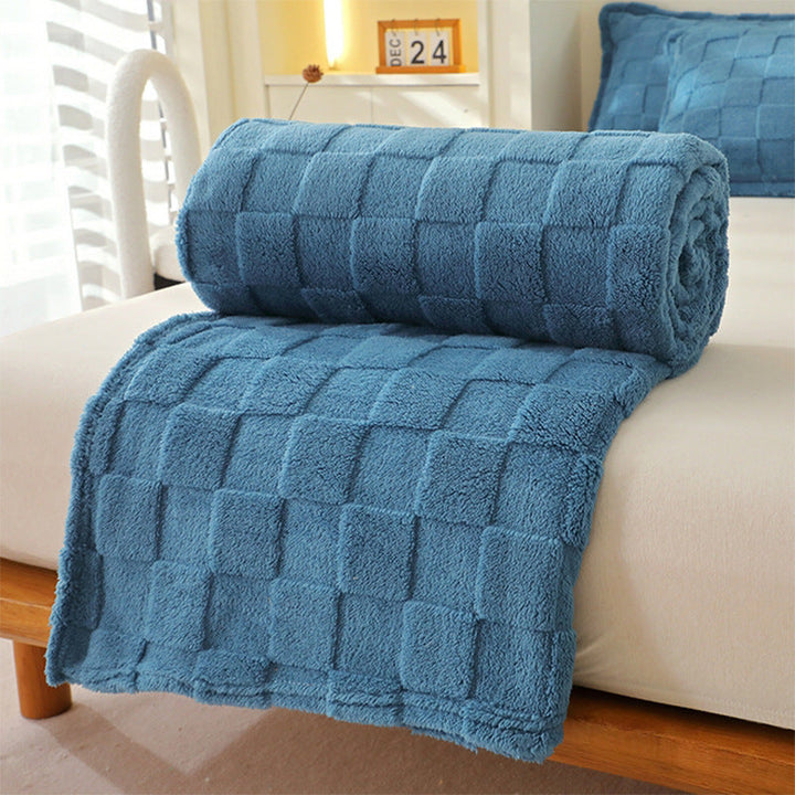 Honeycomb Pattern Plaid Blanket for Couch Bed and Picnics | Honeycomb Comfort for Every Room | Throw Blankets