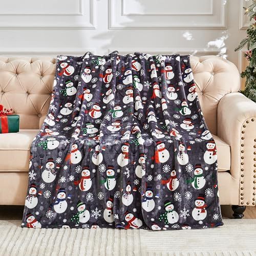 Flannel Christmas Blanket in Pink, Leopard, Cow and Festive Prints | Festive Flannel Blanket in Fun Prints | Throw Blankets
