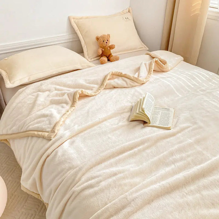 Soft Milk Velvet Flannel Blanket for Winter Home Comfort | Milky-Soft Winter Comfort | Fleece Blankets