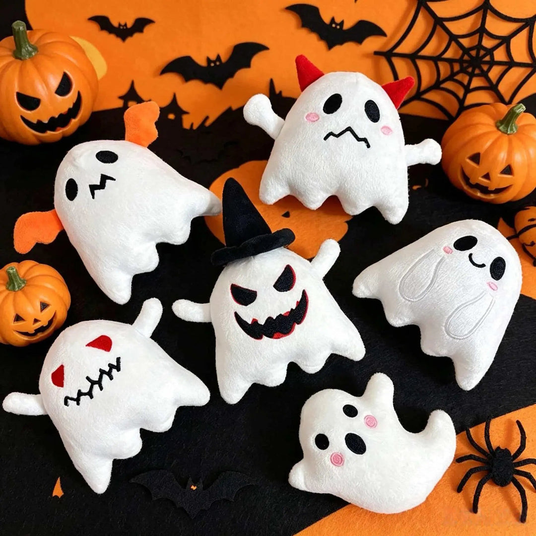 Halloween Ghost Plush Pillow for Seasonal Sofa and Living Room Decor | Spooky-Cute Ghost Pillow Decor | Decorative Pillows