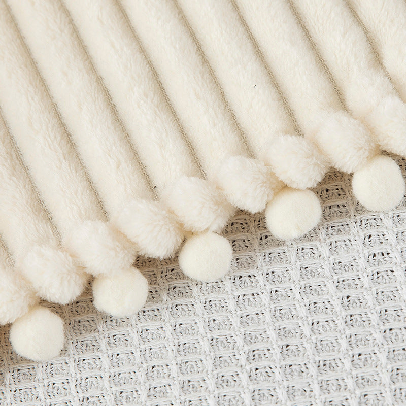 Velvet Touch Plush Throw Blanket with Fine Ridges in Earthy Tones | Fine Ridges, Velvet-Soft Touch | Throw Blankets