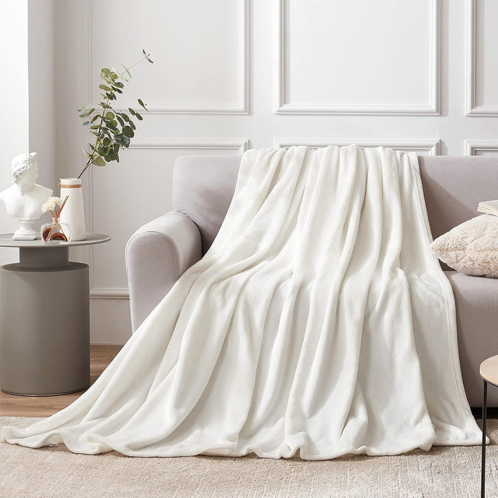 Cozy Plush Throw Blanket in Five Sizes and Neutral Shades | Plush Choices for Every Space | Throw Blankets
