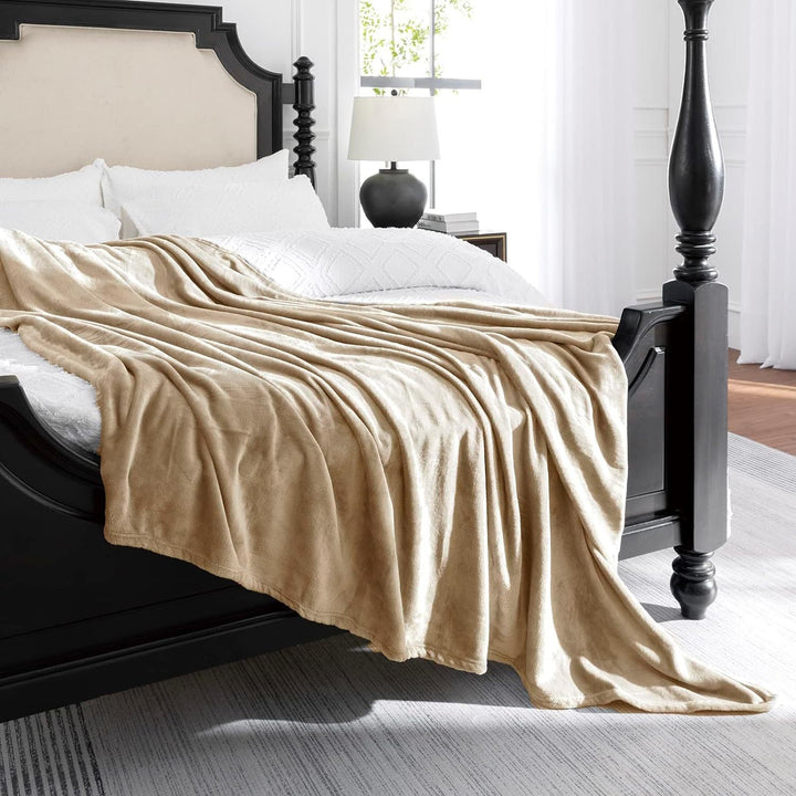 Cozy Plush Throw Blanket in Five Sizes and Neutral Shades | Plush Choices for Every Space | Throw Blankets